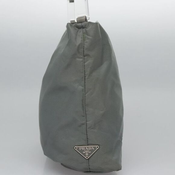 Prada Tessuto Grey Synthetic Shoulder Bag (Pre-Owned) - Picture 5 of 16